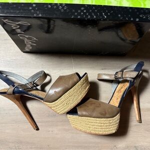 Sam Edelman Two-Tone Platform Sandals